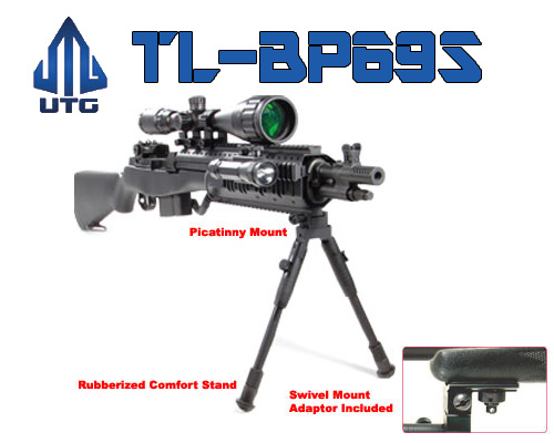 UTG Tactical Low Profile Bipod BP69S